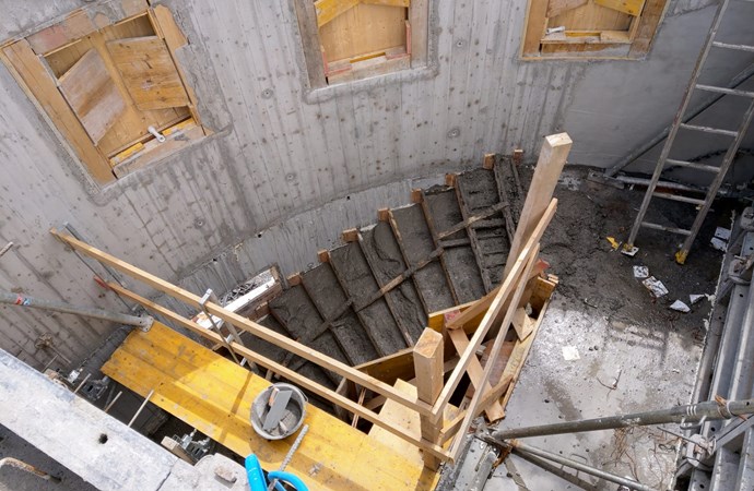 Treppe betonieren